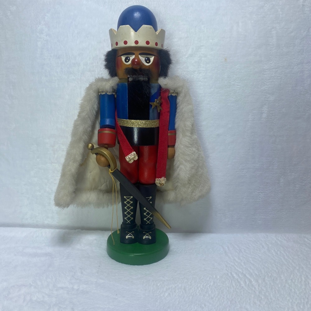 VTG Steinbach King Ludwig II Wooden Nutcracker Soldier Christmas Limited‎ Signed